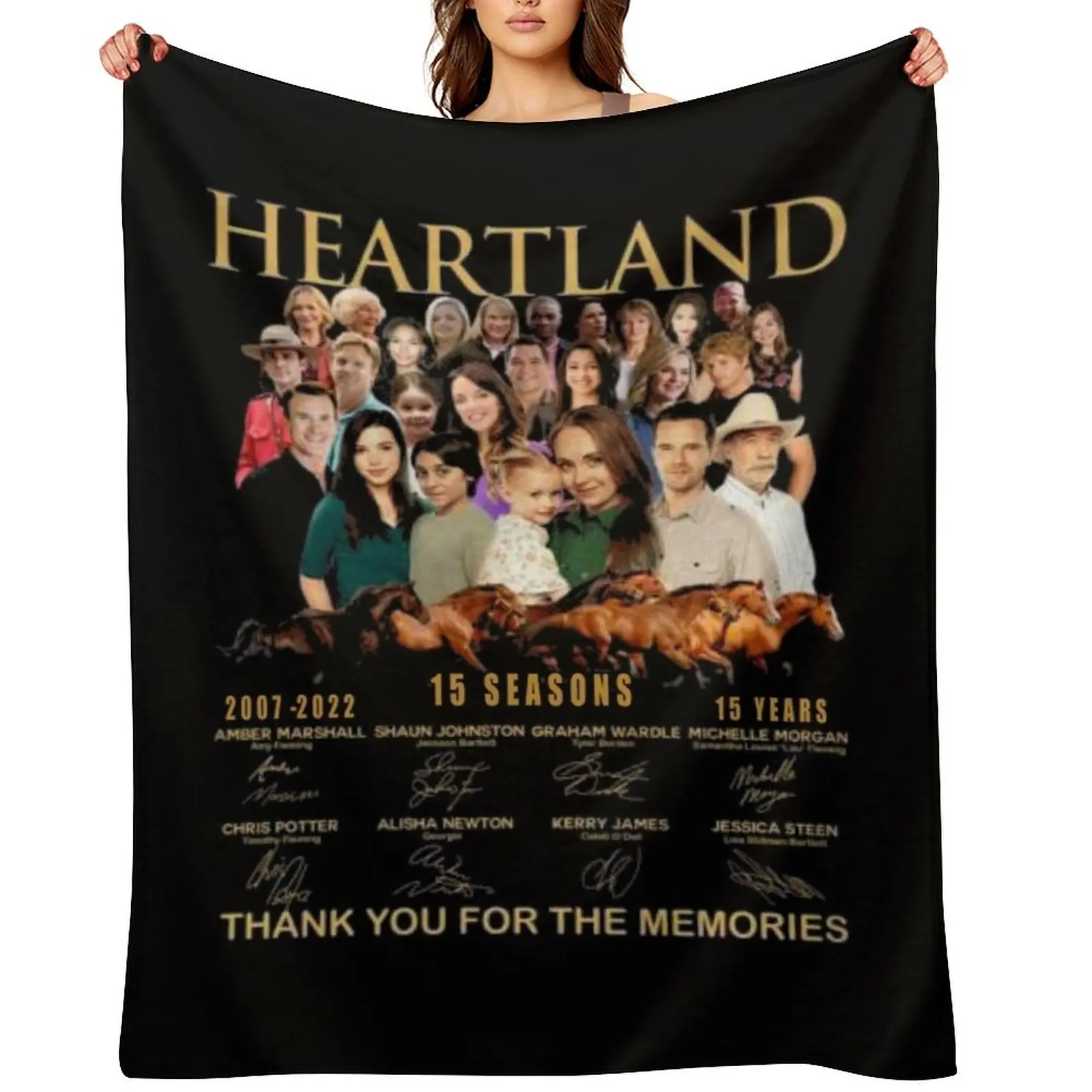 

Heartland , Heartland 15 Years Throw Blanket Weighted Blankets For Bed Bed linens Bed Fashionable Blankets