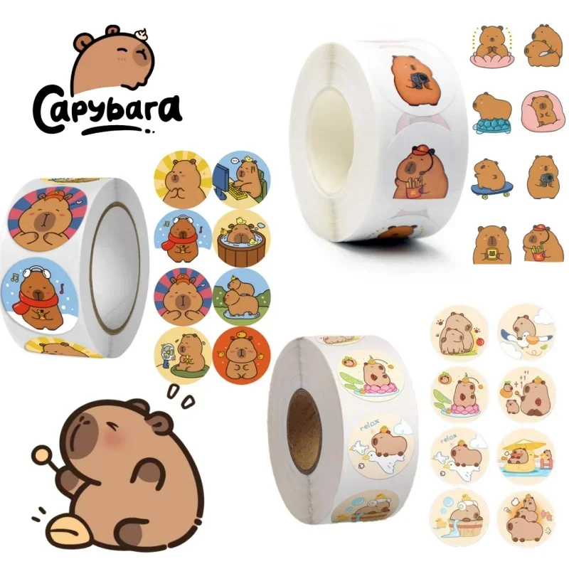 500pcs Capybara Sticker Decals Decoration DIY Phone Notebook Suitcase Laptop Fridge Kids Sticker