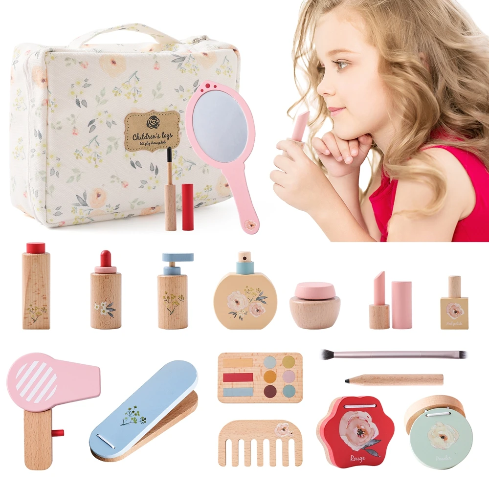 Girl Toys Cosmetics Set Hairdresser Pretend Makeup Toys Girl Toys Play House Simulation Make up Toys for Girl 7 Years Toys Gifts