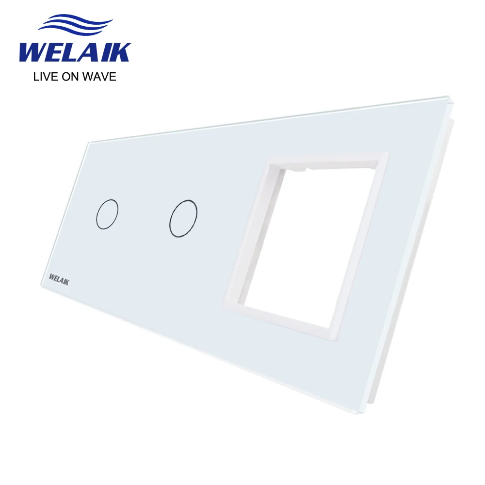 WELAIK EU White Tempering Glass Panel DIY Parts Module Gather Zone