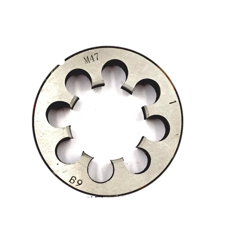 HSS 1PCS Thread Right Left Round Die M41 M43 M44 M46 M47 M48 M51 Machine Thread Screw Threading Die For Tapping External Threads