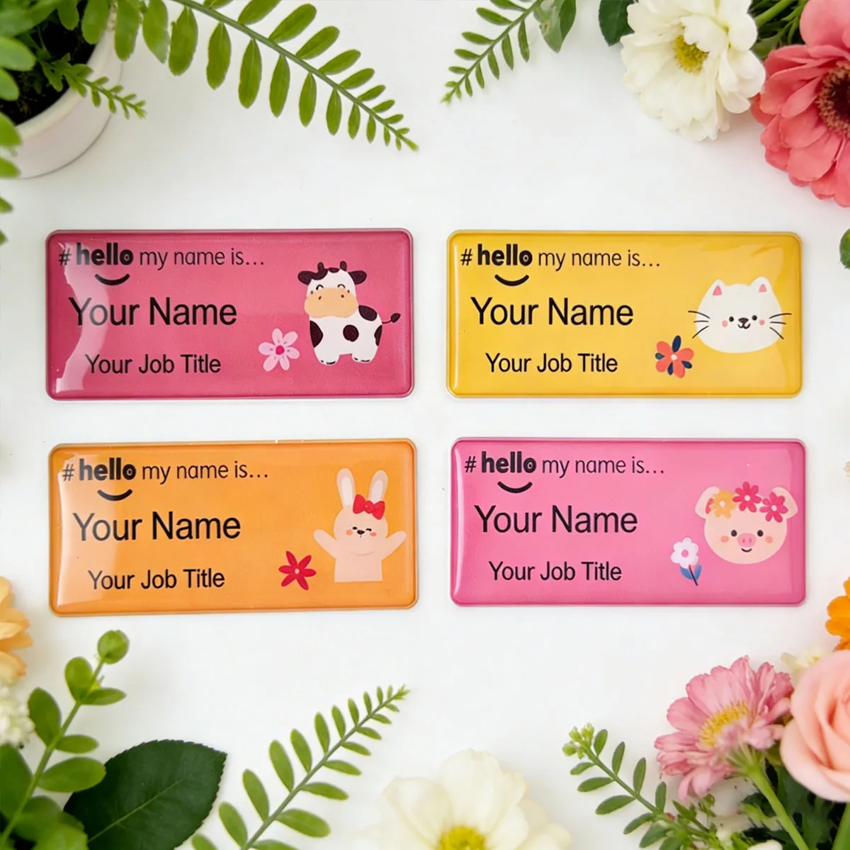 Personalized Name Badges, Custom Employee Name Tags, Healthcare, Teacher, Kindergarten Id Badges, Name Badges, Educational Professionals, Nurses, Doctors, Dentists, Midwives, Interns, Cafes