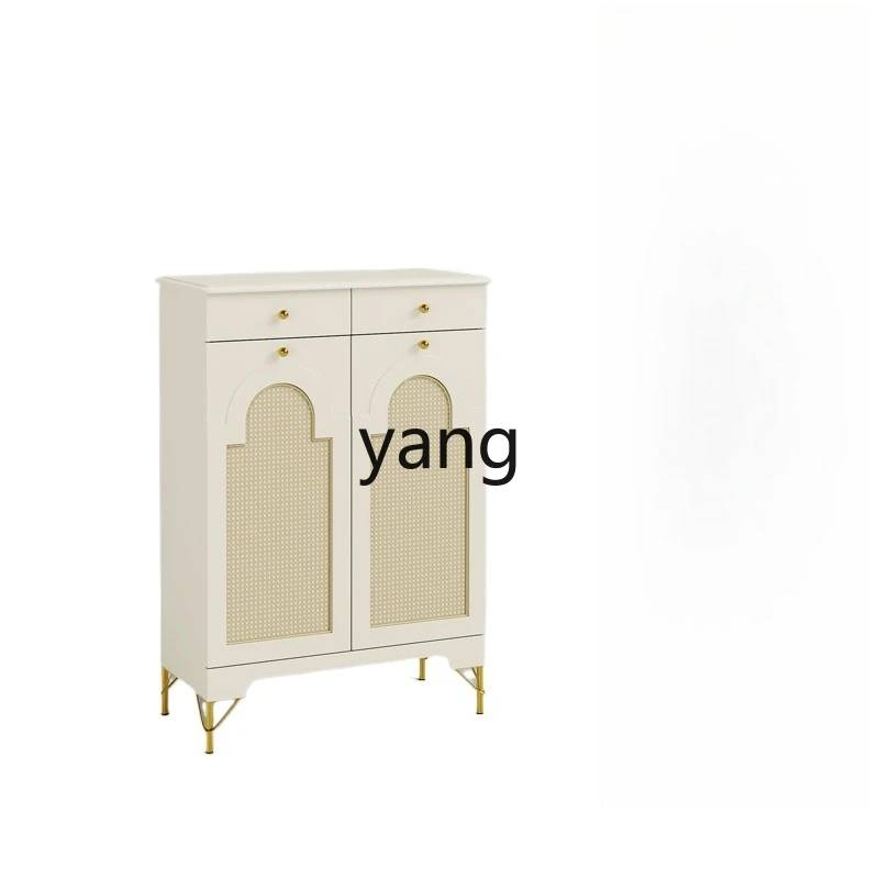 LH French Cream Wind Gabinete de zapatos de gran capacidad Puerta de entrada Gabinete de zapatos multicapa Gabinete de almacenamiento