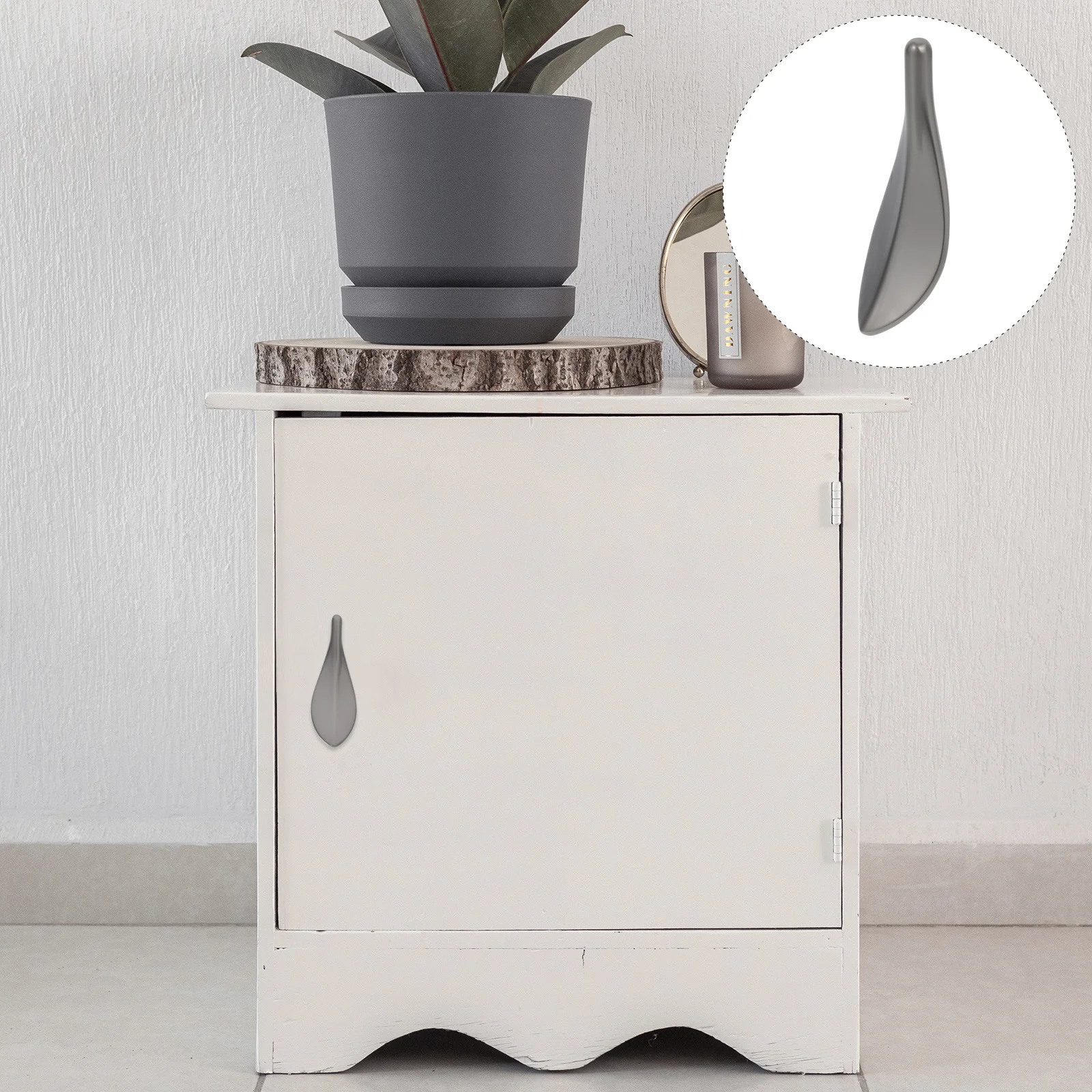 

2Pcs Zinc Alloy Loquat Leaf Cabinet Handles Corrosion Resistant Door Pulls Drawer Furniture Knobs Replacement Cabinet Handles