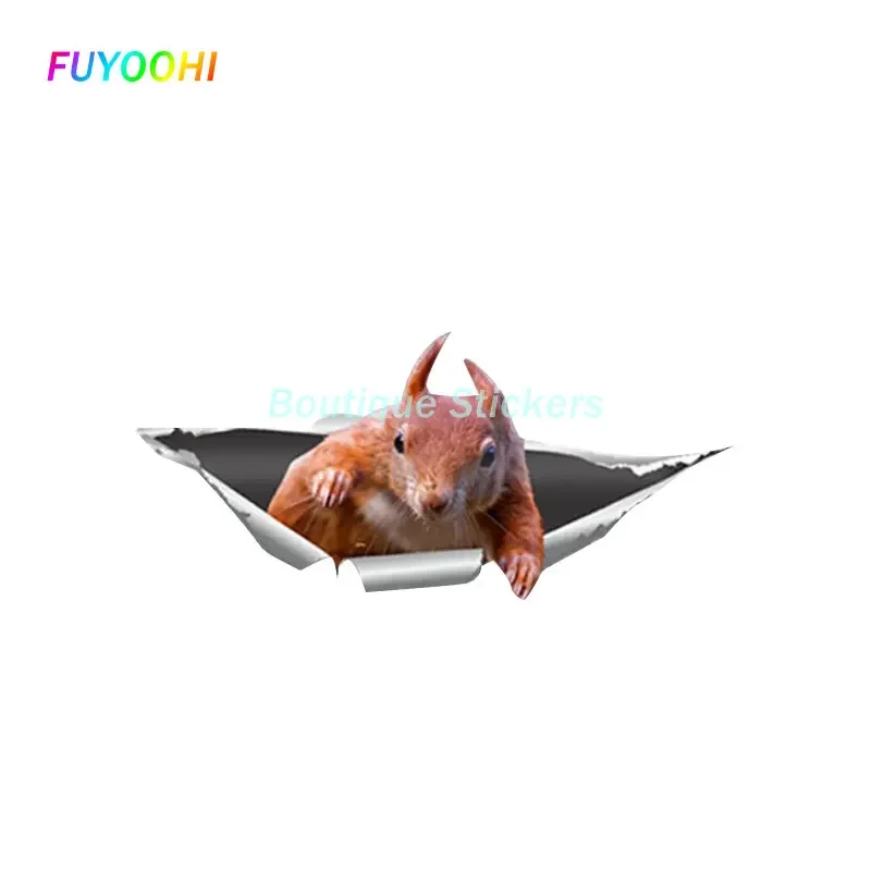 FUYOOHI Funny Sticker Squirrel Waterproof Vinyl Decal Car Accessories Decor Pegatinas Para Coche Motorcycle Helmet Car Sticker