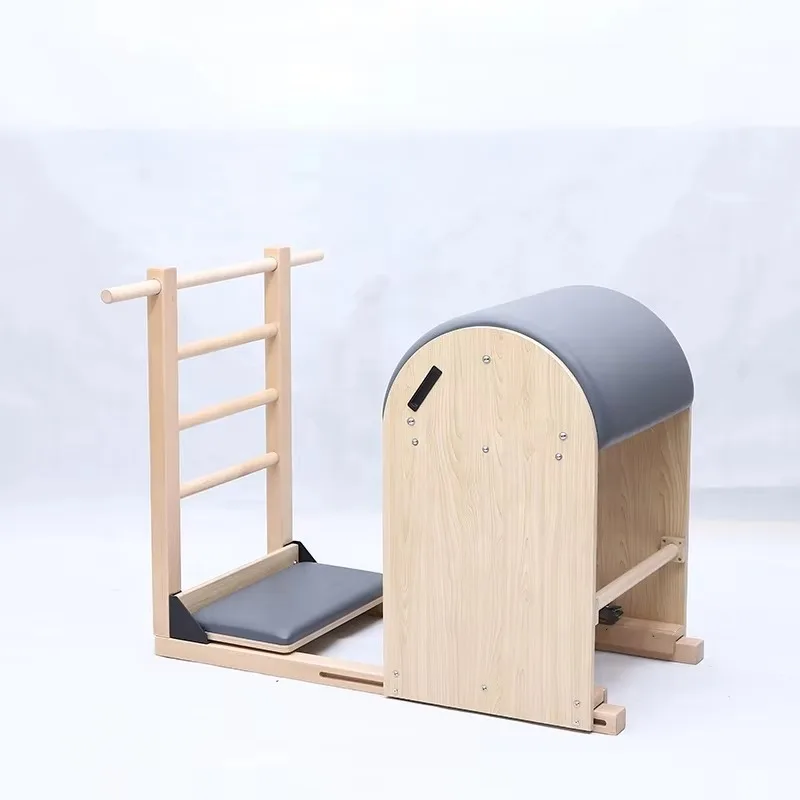YTYIN Ladder Barrel & Wunda Chair Set | Leather Colours Available on Maple Wood Pilates Reformer | For Sale