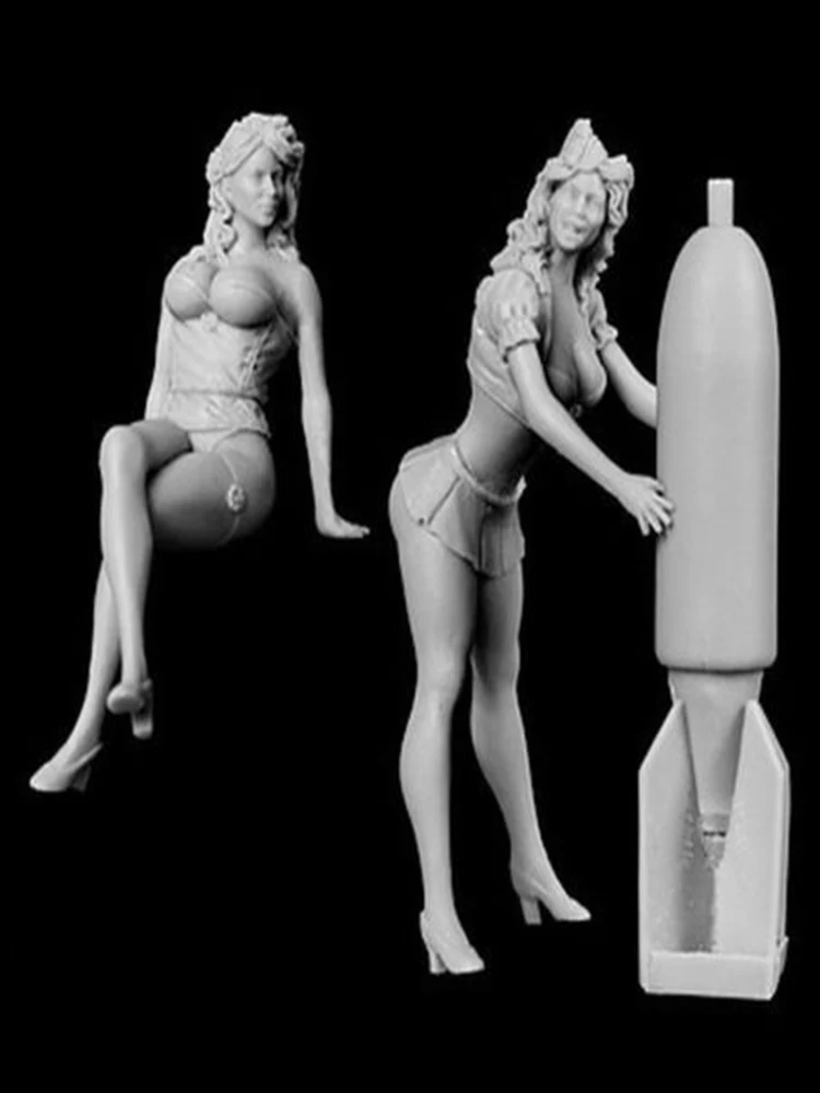 

Новинка, несобранный набор из 1/32 пин-ап, современный комплект нижнего белья из смолы, игрушки «сделай сам», Неокрашенная модель из смолы
