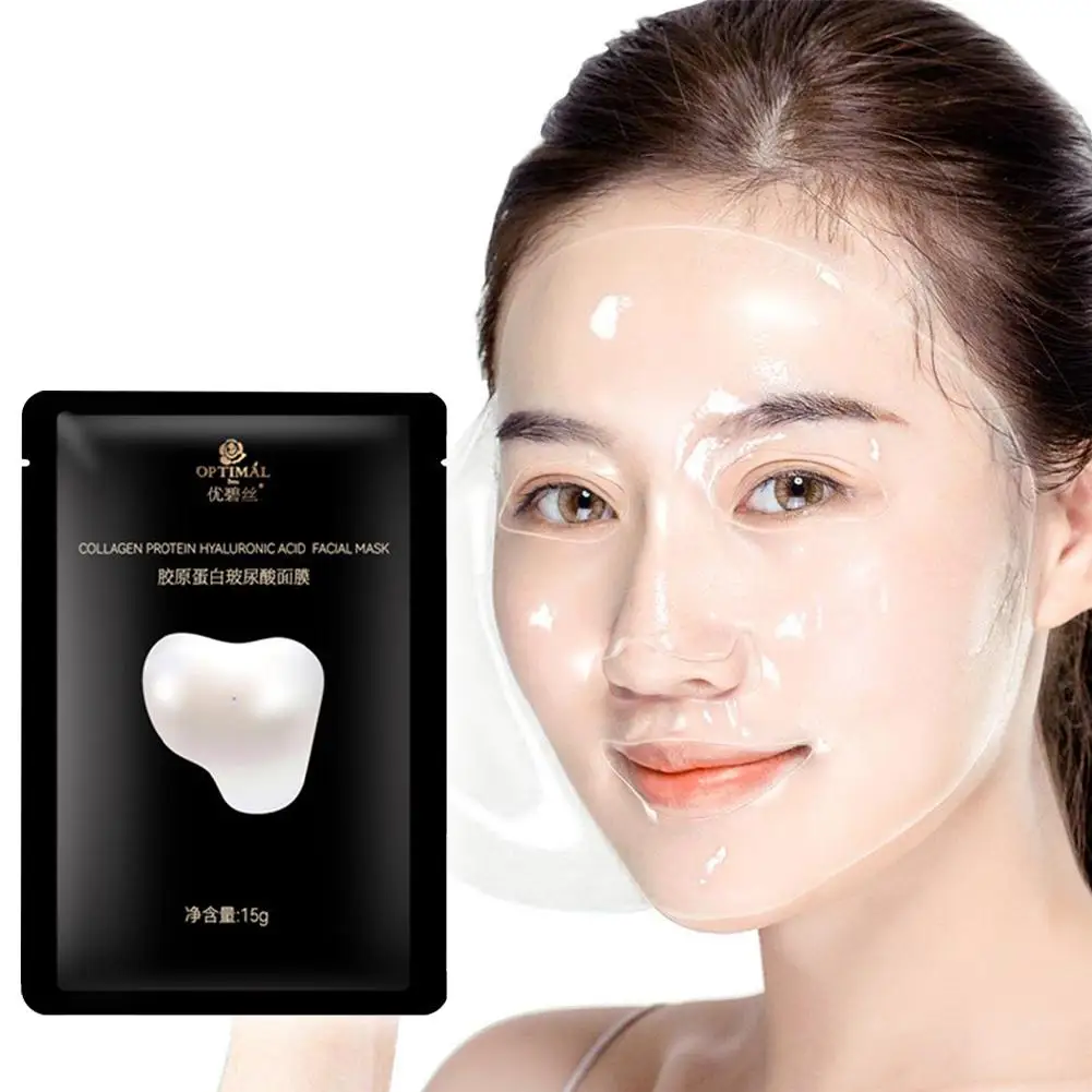 5PCS Korea Collagen Face Mask Anti Aging Improve Coarse Rejuvenation Tight Fade Fine Lines Whitening Brighte