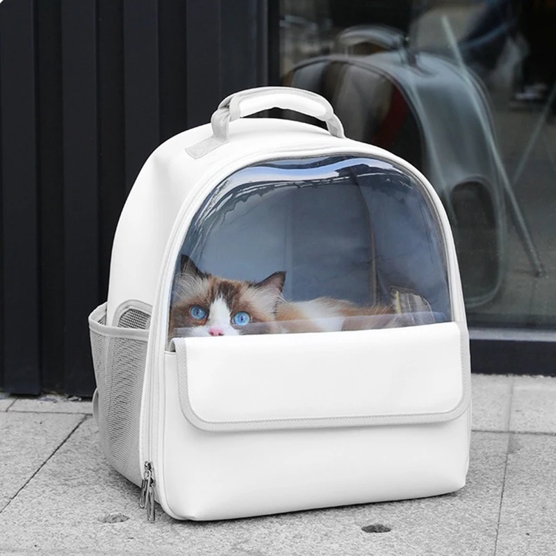 Pet Transparent Space Bag Outing Portable Cat Dogs Handbag Breathable Carrier Travel Puppy Kitten Backpack Pet Carrying Bag