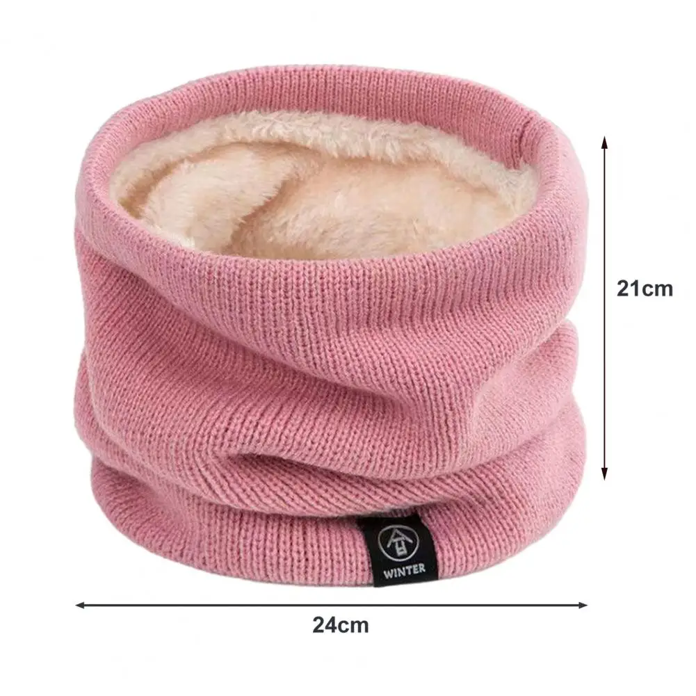 Unsiex Cycling Neck Wrap Thick Soft Plush Elastic Regular Fit Warm Windproof Cold Resistant Outdoor Skiing Skating Neck Warmer