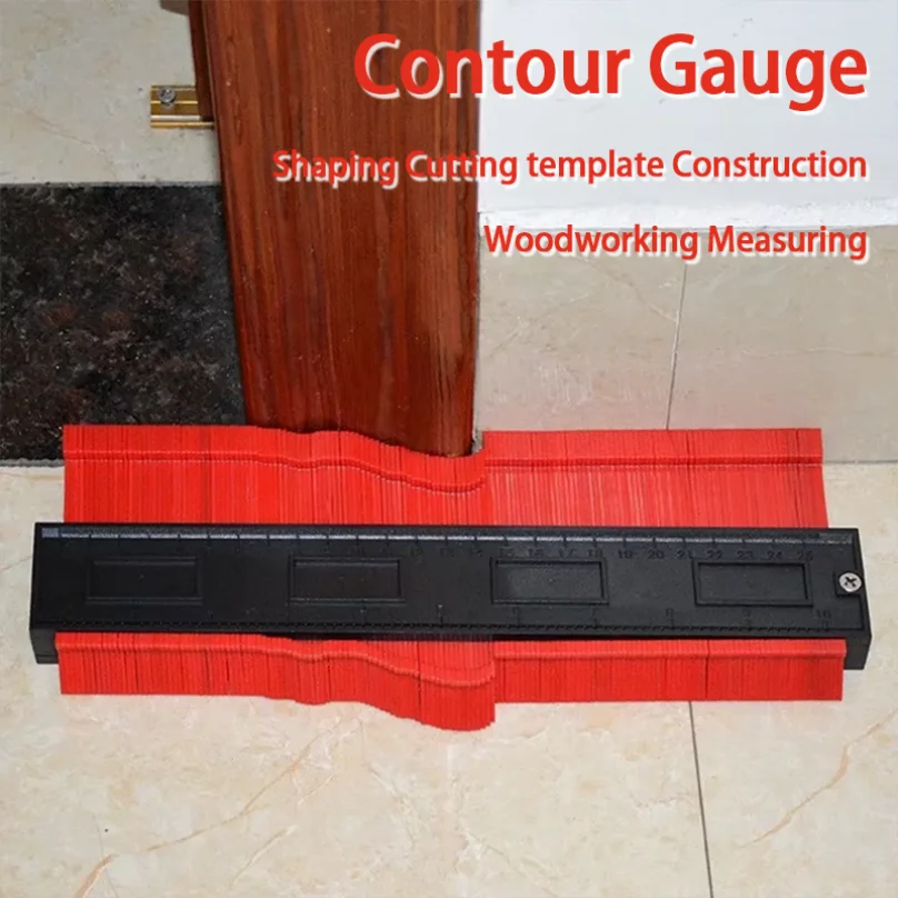 Contour Gauge Duplicator Ceramic Tile Carpet Cutting Template Profile Measuring Angle Ruler Contour Duplicator Woodworking Tools