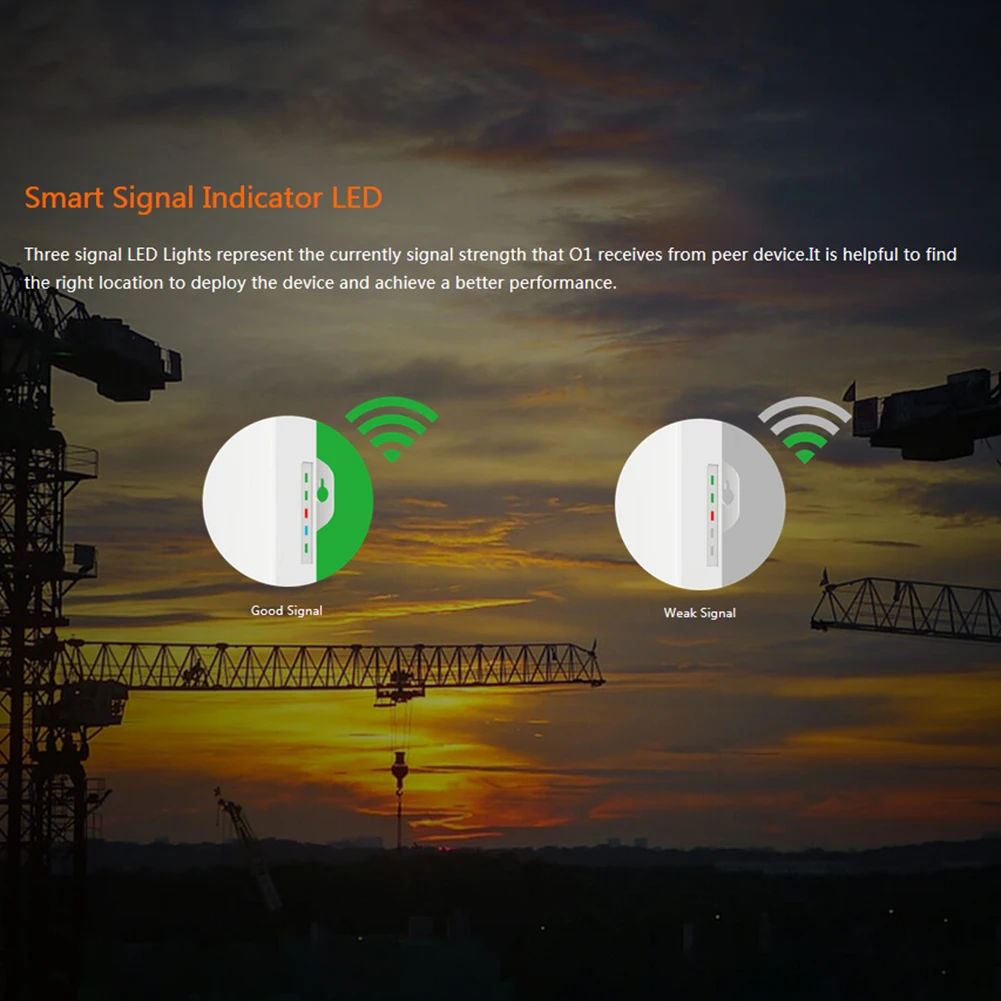 Tenda O1-2.4G Outdoor 500Meter CPE Wireless 8dbi WIFI Repeater Extender Router AP Access Point Wi-Fi Bridge with POE/DC Adapter