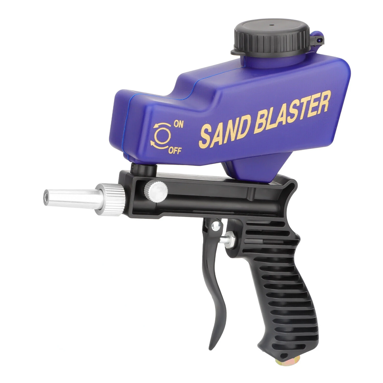 Efficient, Versatile, and Lightweight Portable Sandblaster Machine - Powerful 1/4" Air Sandblasting Gun for Home and Industrial
