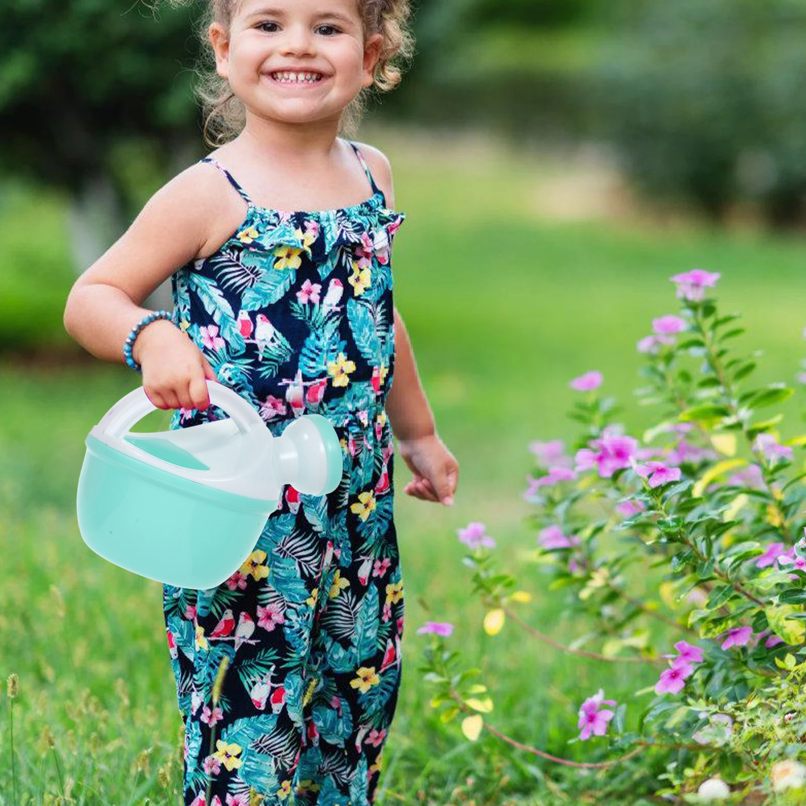 

4Pcs Cartoon Plastic Watering Can Kids Gardening Tool Small Flower Pot Watering Device Easy Control Volume Garden Supply