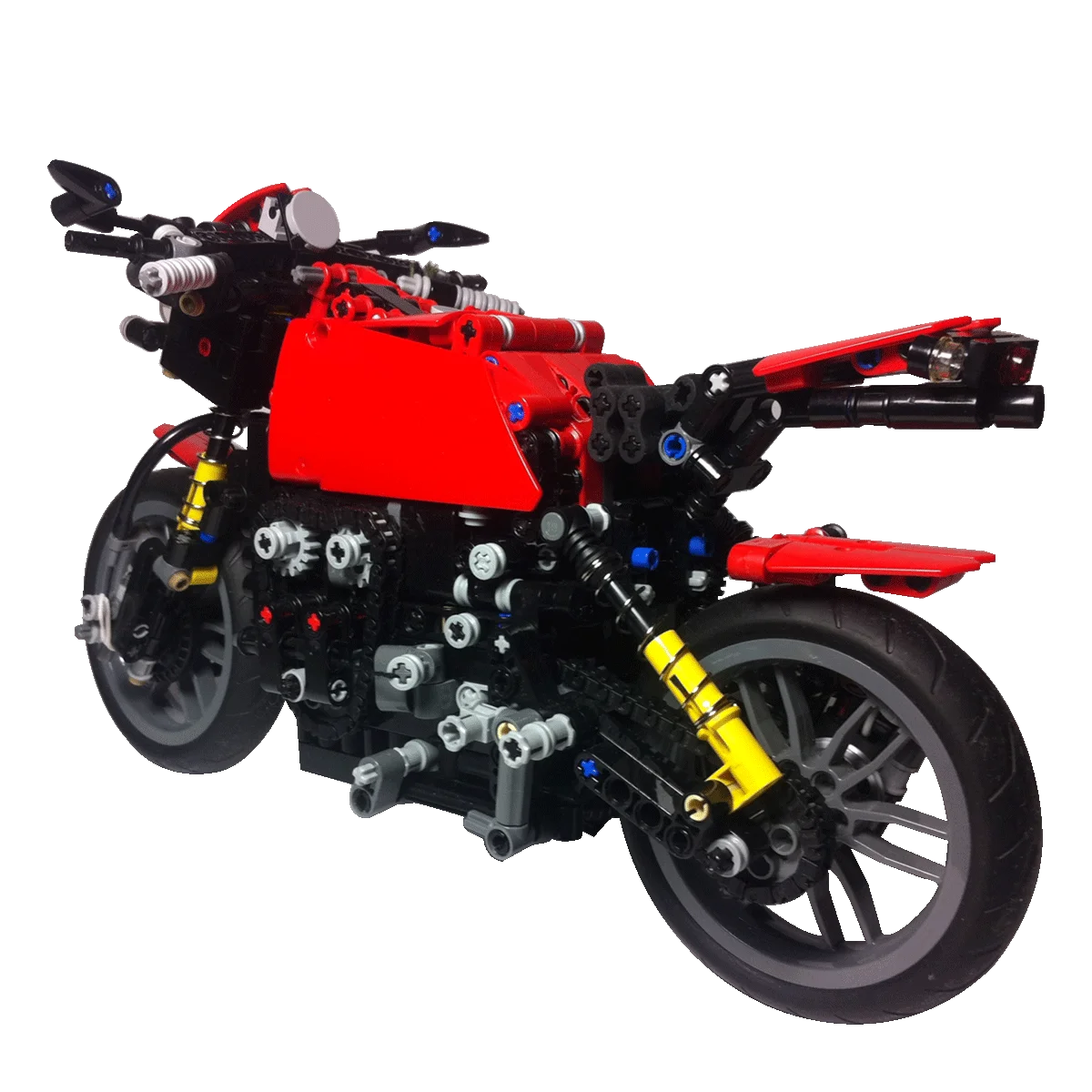 

C743 Functional Motorcycle Model Building Toys for Collection 913 Parts