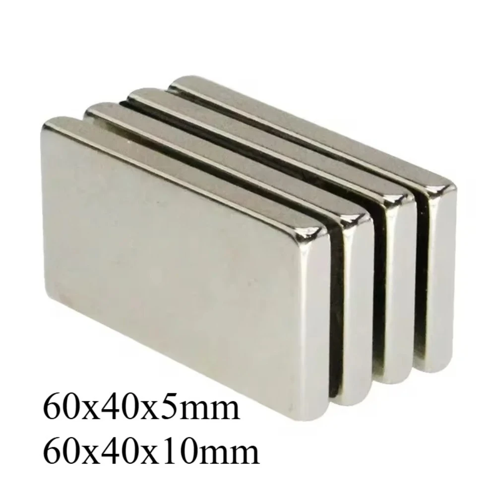 N35 60x40x5 60x40x10 neodymium Magnets Strong Customised powerful Square Aimant Block Generation 60*40*5  Science Refrigerator