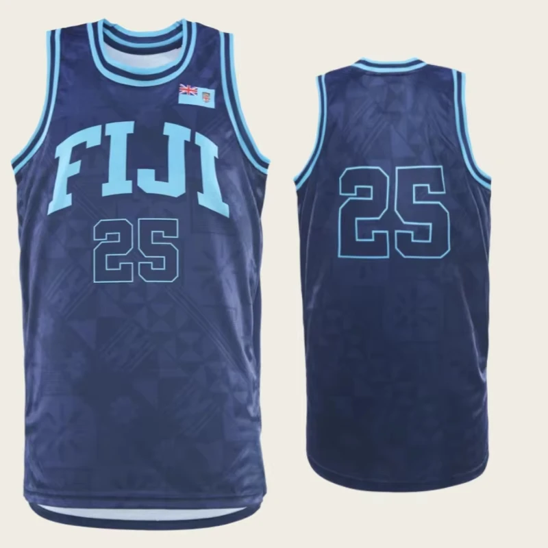 2026 Fiji Rugby Ärmelloses Trainingstrikot Sommer Neu Herren Basketball Trikot Weste Atmungsaktiv Schnelltrocknend Ärmelloses Trikot Familien-Set – Detail 5