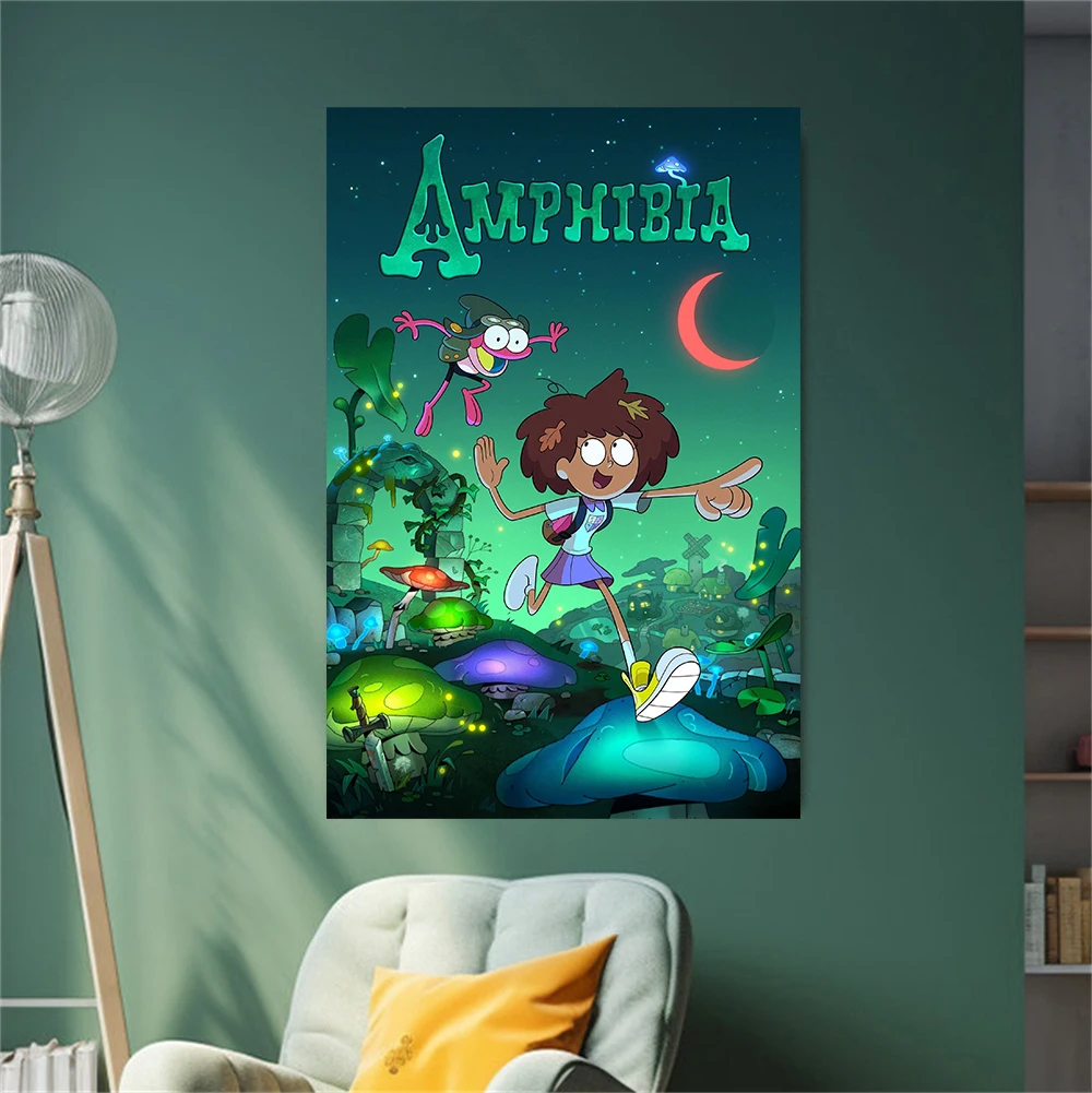 مضحك الكرتون فيلم البرمائيات ملصق جدار الفن يطبع مضحك فيلم البرمائيات طباعة قماش اللوحة الفيلم الكلاسيكي ديكور فني للمنزل