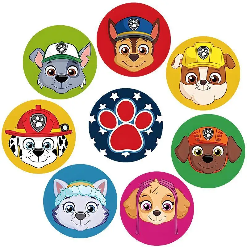 PAW Patrol Cartoon Anime Cute Big Head Dog Soft Magnetic Refrigerator Magnets Glass Decoration Stickers for Children Gift