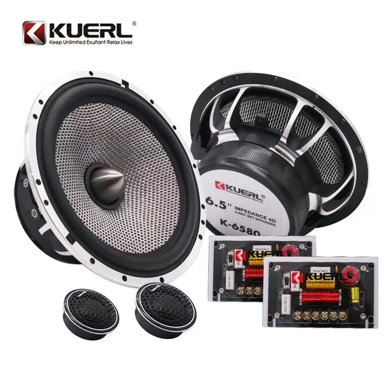 Factory Wholesale New Model 2 Way Car Component Speaker Aluminum Alloy Basin Stand Speaker Set for Car