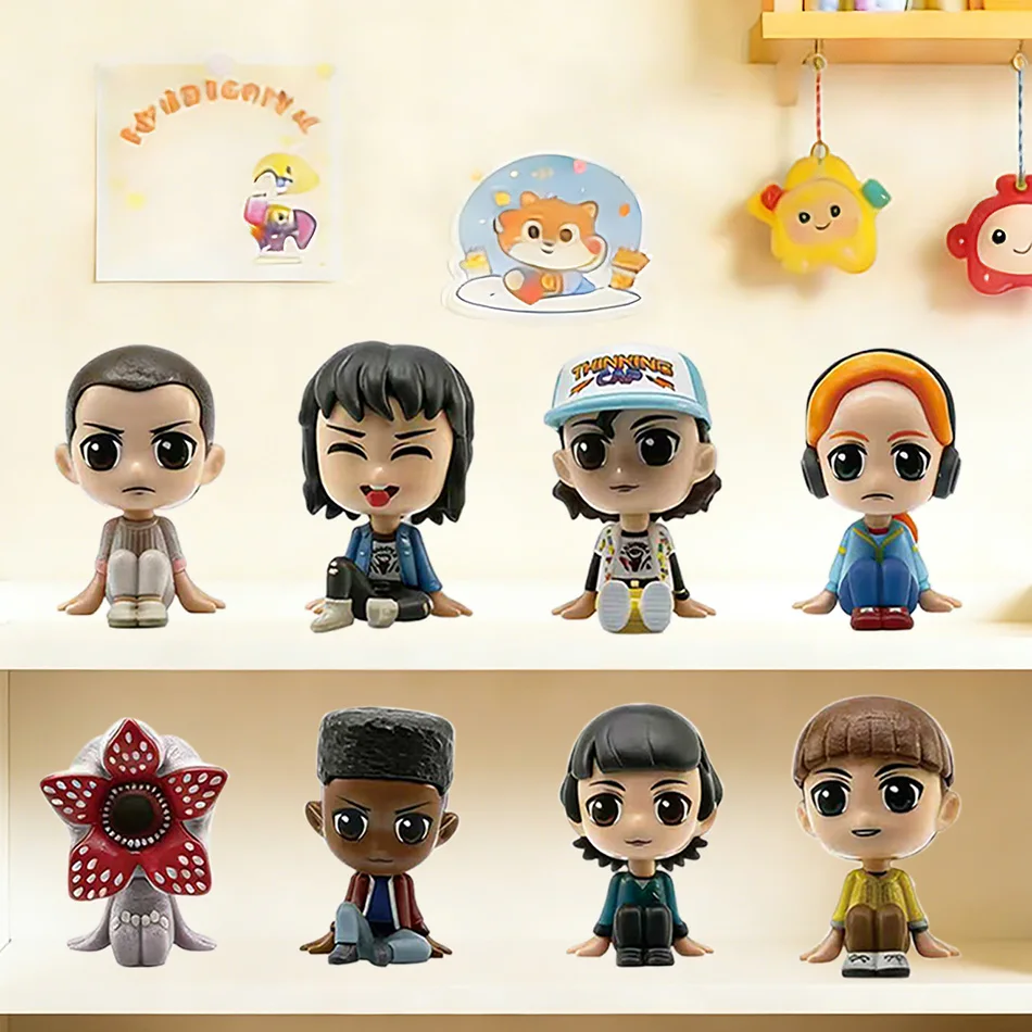 

8 стилей фигурок из сериала «Чужие»: Элевин, Дастин, Барб, Стив, Демогоргон — коллекционные фигурки для декора автомобиля и дома, игрушки для детей