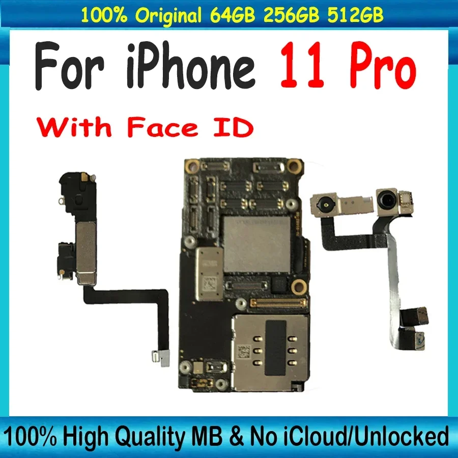 Original Unlocked For iPhone 11 / 11 Pro Motherboard With Face ID