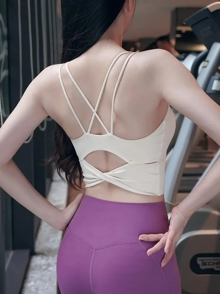 

Спортивная одежда Pilates Yoga Brtte Slim Fit Gathered oproof Strapl Vest Top Женская верхняя одежда больших размеров ort Sve