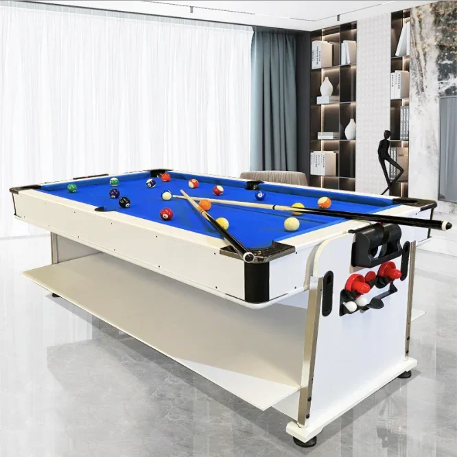 

Home Entertainment 4 In 1 Modern Multi Game Billiard Pool Table With Air Hockey Table Tennis Table And Dinning