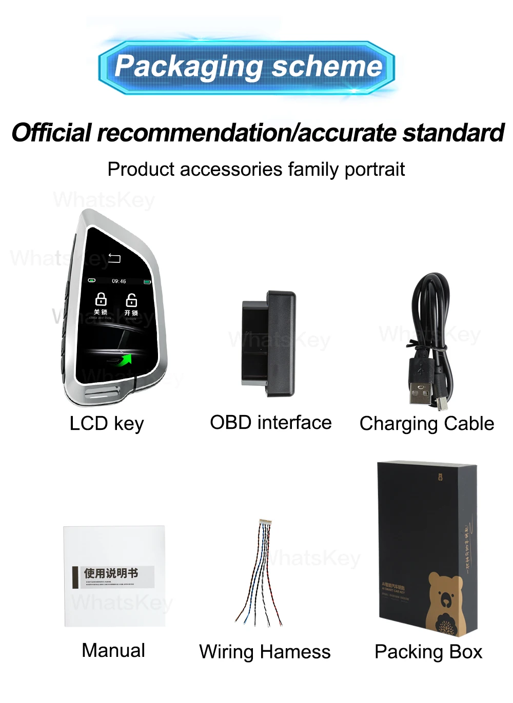 SK02S Universal Modified Smart Remote LCD Key Screen Display Key For BMW For Audi For Toyota For KIA For Hyundai  Smart key