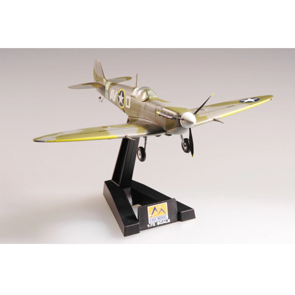 

Easymodel 37215 1/72 WWII USAAF 355 Squadro Spitfire Fighter Assembled Finished Military Static Plastic Model Collection or Gift