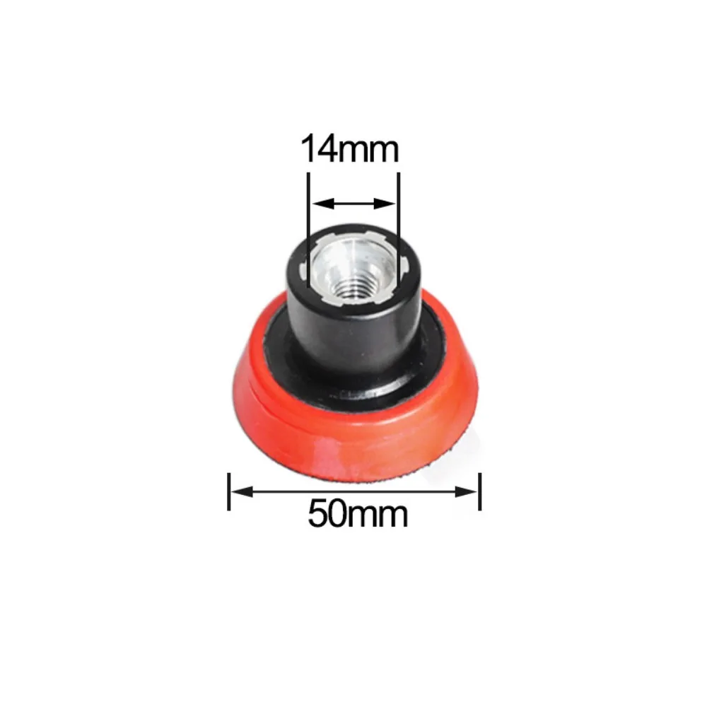 

30mm/50mm/75mm Plate Backing Pad 10mm/14mm Thread Hook-Loop Sponge polishing disc Flocking Sponge Sanding Pad Holder