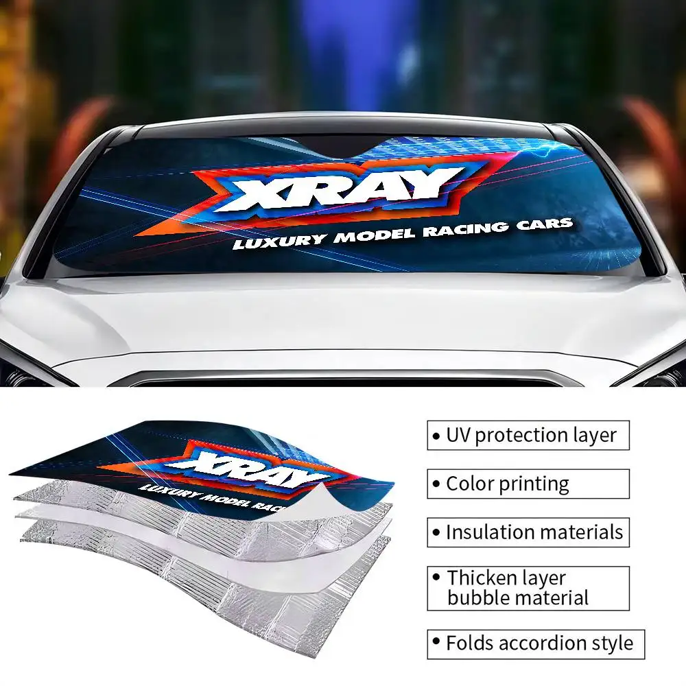 X-XRAY-Y Racing Car 1Pcs Car SunShade Side Window Windscreen Cartoon For Children Adults Adsorption SunShade Sunvisor