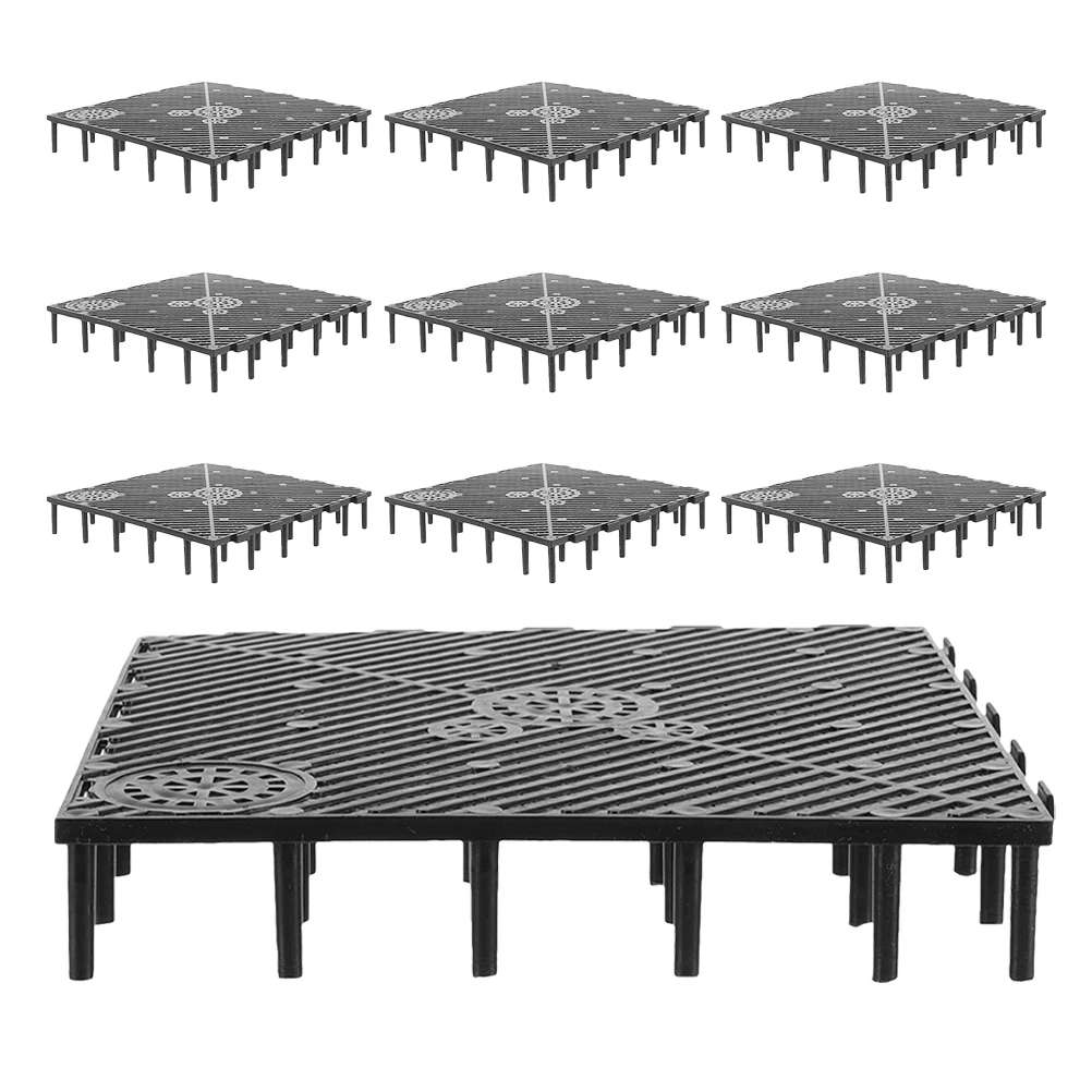 

10pcs Fish Tank Bottom Filter Plate: High-Efficiency Filtration Grid For Freshwater Saltwater Aquariums, Easy Clean Bottom