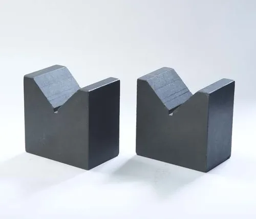 Jinan black granite V block ruler