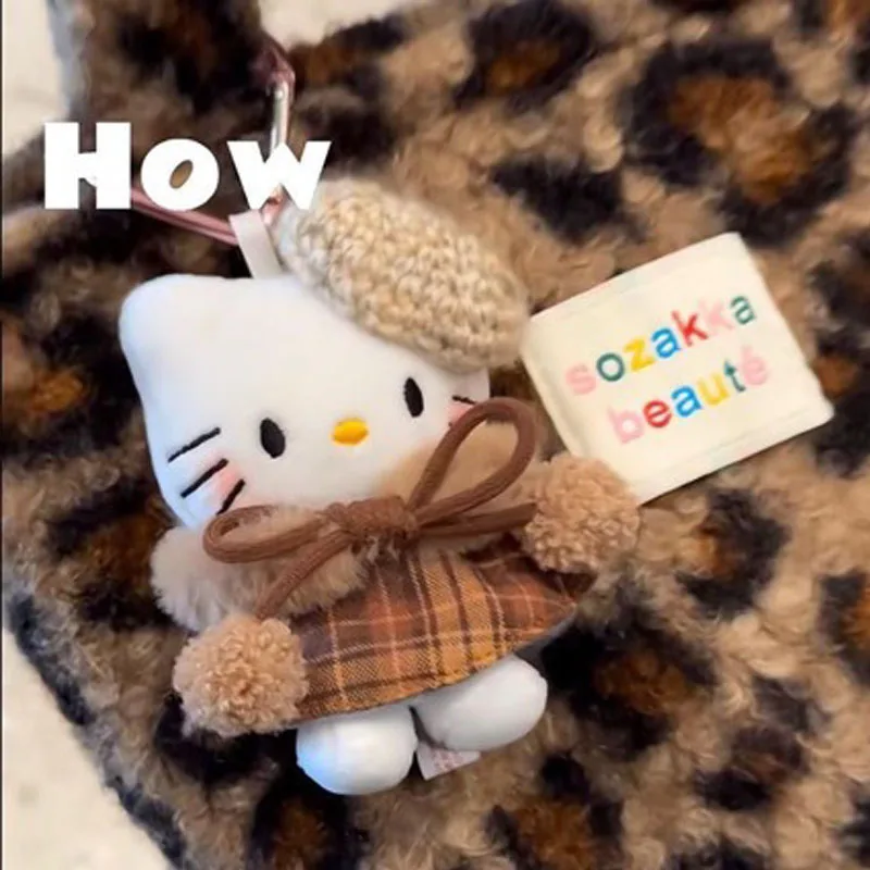 Hello Kitty Plush Keychain Backpack Pendant Couple Best Friend Girl Birthday Gifts