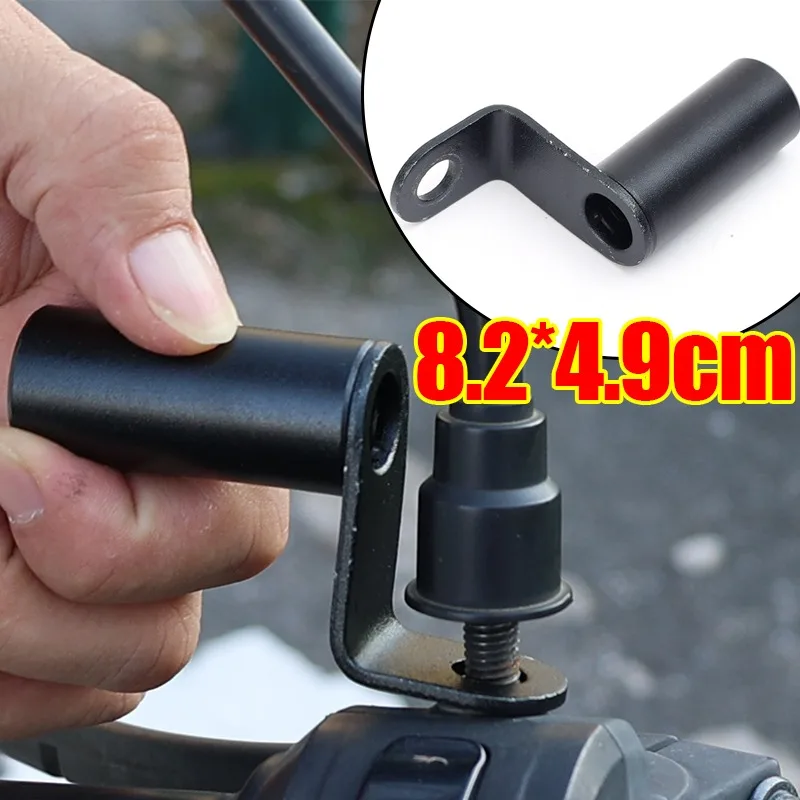 1PCS Motorcycle Bicycle Phone Holders Handlebar Stand Rearview Mirror Mount Extender Brackets Universal Aluminum Alloy Clamps