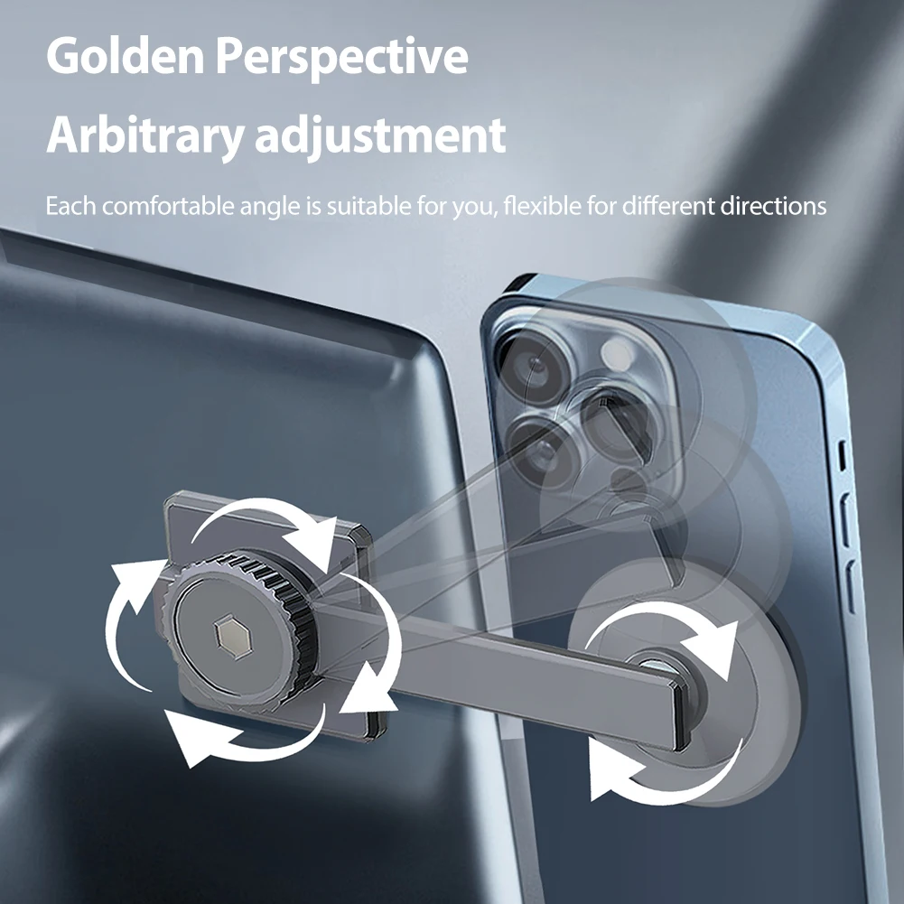 Hidden Magnetic Phone Holder For Tesla Model Y 3 X S Folding Cellphone Holder For IPhone 14 13 12 Phone Laptops Monitors Support