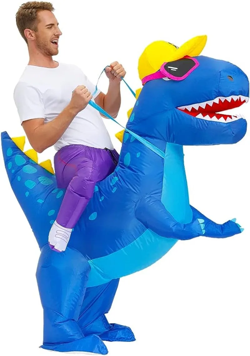 Kostum Dinosaurus Tiup untuk D - Inflatable Dinosaur Costume Adult ulasan dan harga