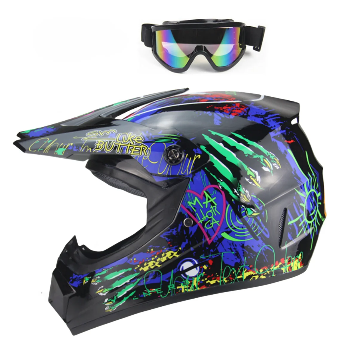 

Buy and get a pair of goggles, a cool motorcycle helmet, and a full-face helmet for off-road vehicles and ATVs