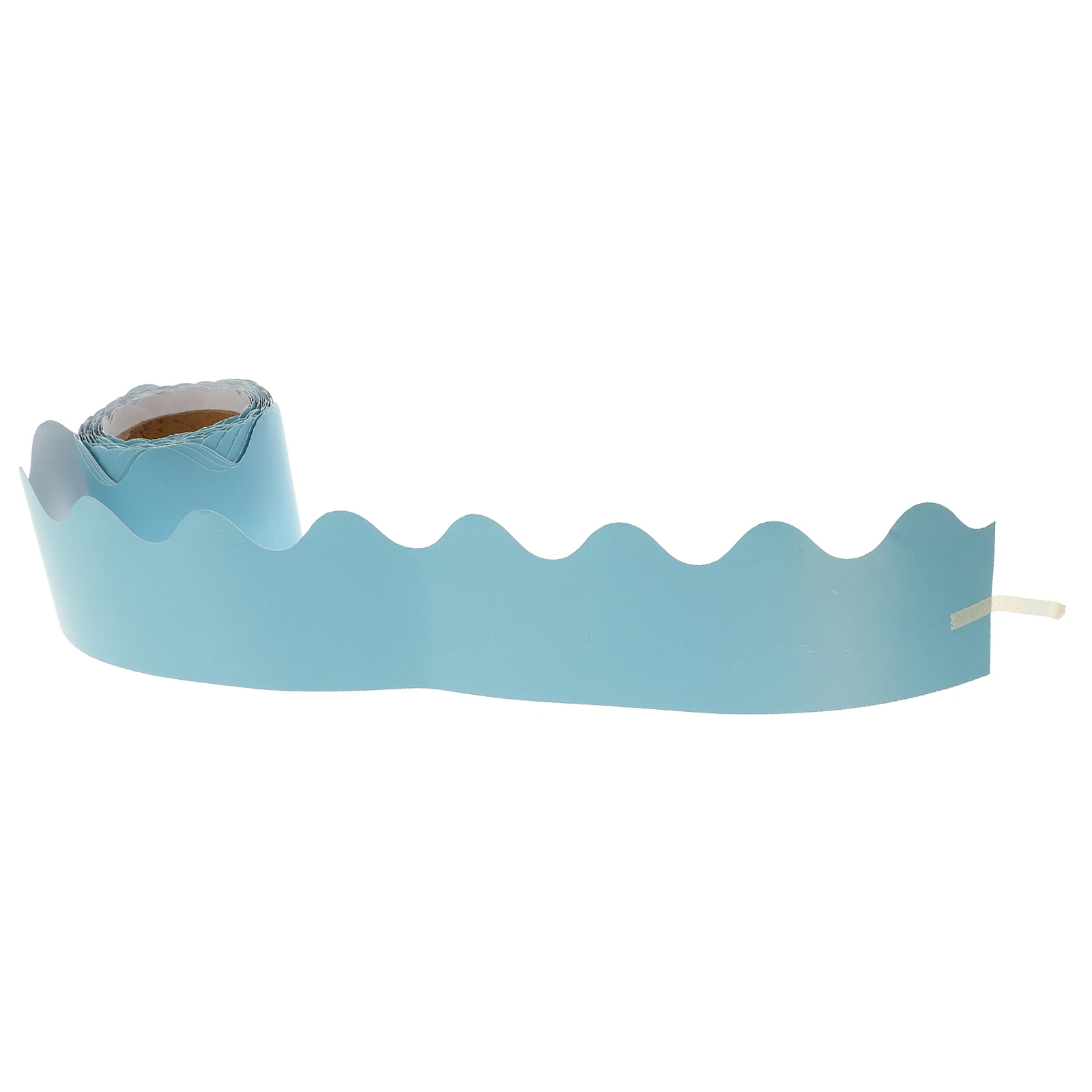 

1 Roll Scalloped Bulletin Board Border Decor Classroom Wall Decorative Paper Border Trim Wear-Resistant Bulletin Accessories