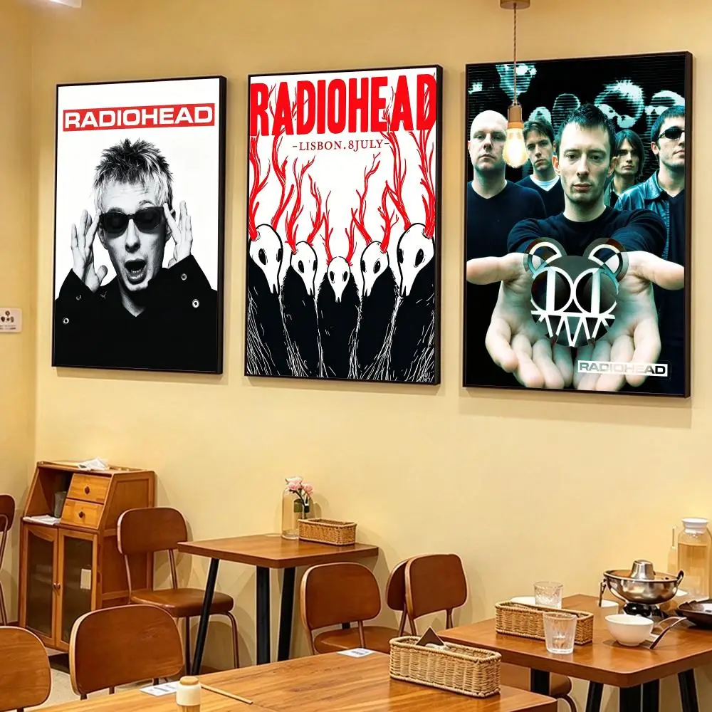 band Radiohead Poster Poster HD Printing Cozy and Warm Style for Home Decor for Bedrooms Cafes Gift Giving