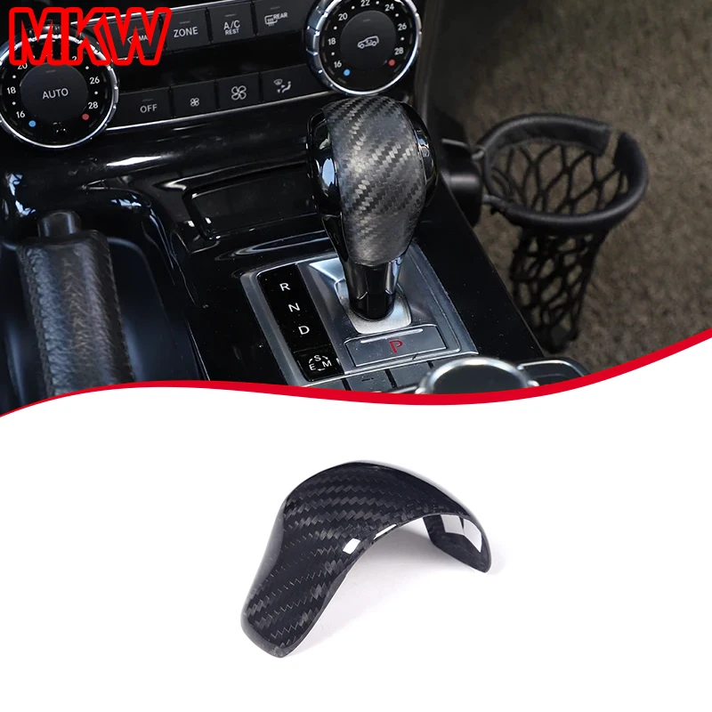 

For Mercedes Benz G Class W463 2012-2018 Real Carbon Fiber Car Central Control Gear Shift Head Knob Trim Cover Car Accessories