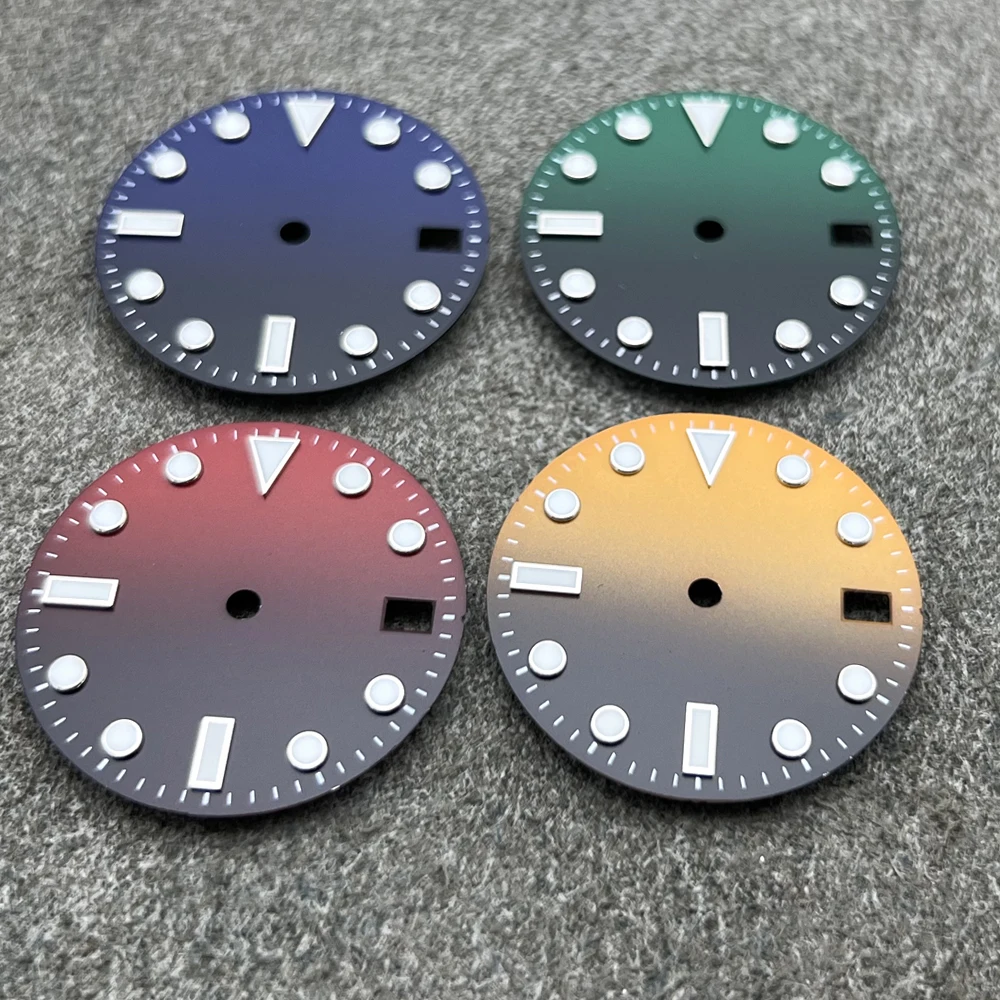 جديد 28.5 مللي متر التدرج ساعة الطلب ل NH35 NH36 4R 7S ساعة يد تعمل بالحركة الوجه لتقوم بها بنفسك تعديل الملحقات