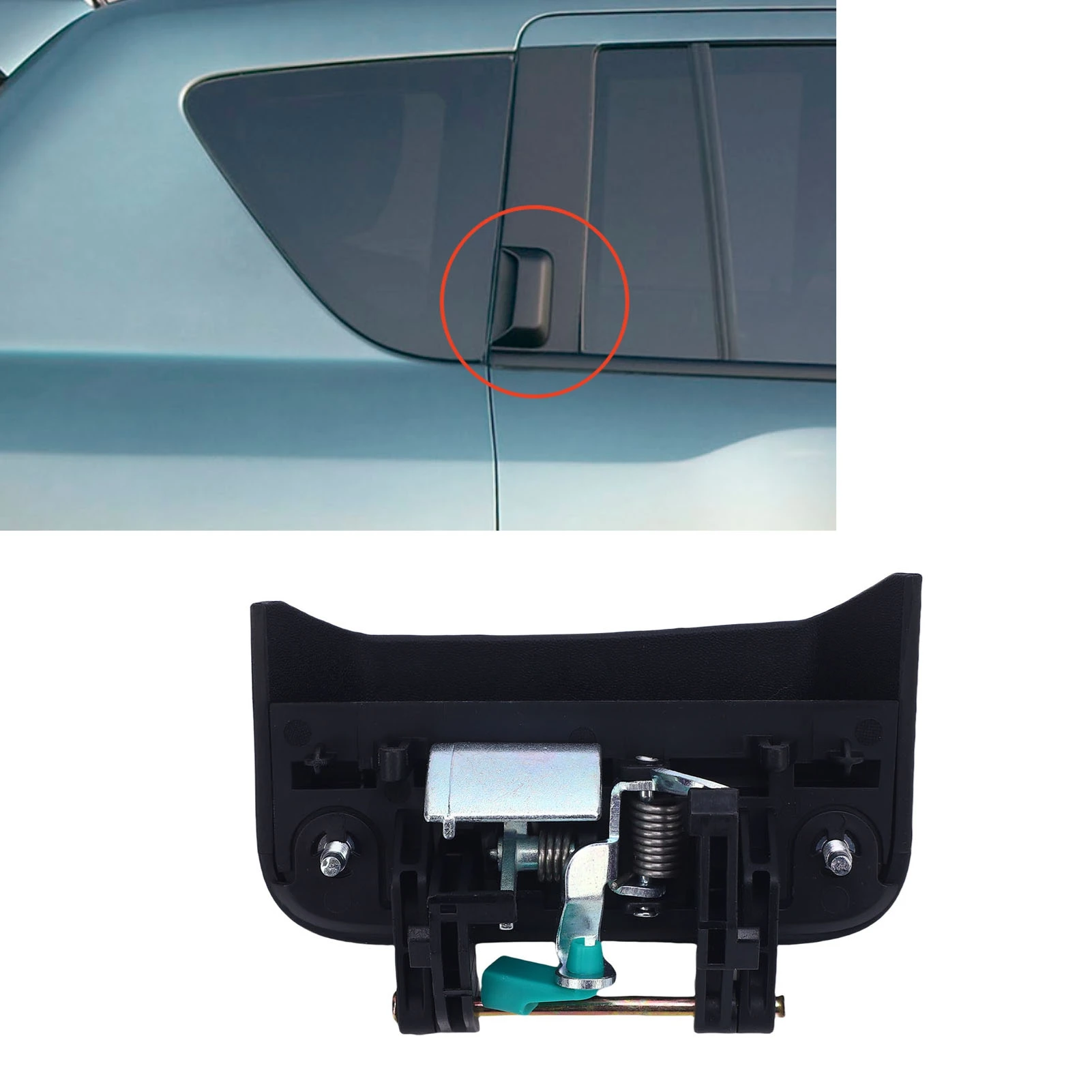 

Rear Right Exterior Door Handle 5115826AE – Replacement for 75th Anniversary Jeep Latitude/Limited/North/Trailhawk (Black)