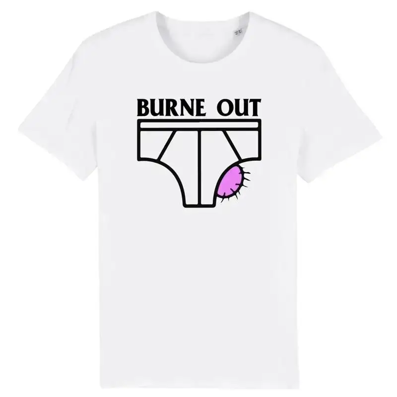 T shirt humor burne out for men