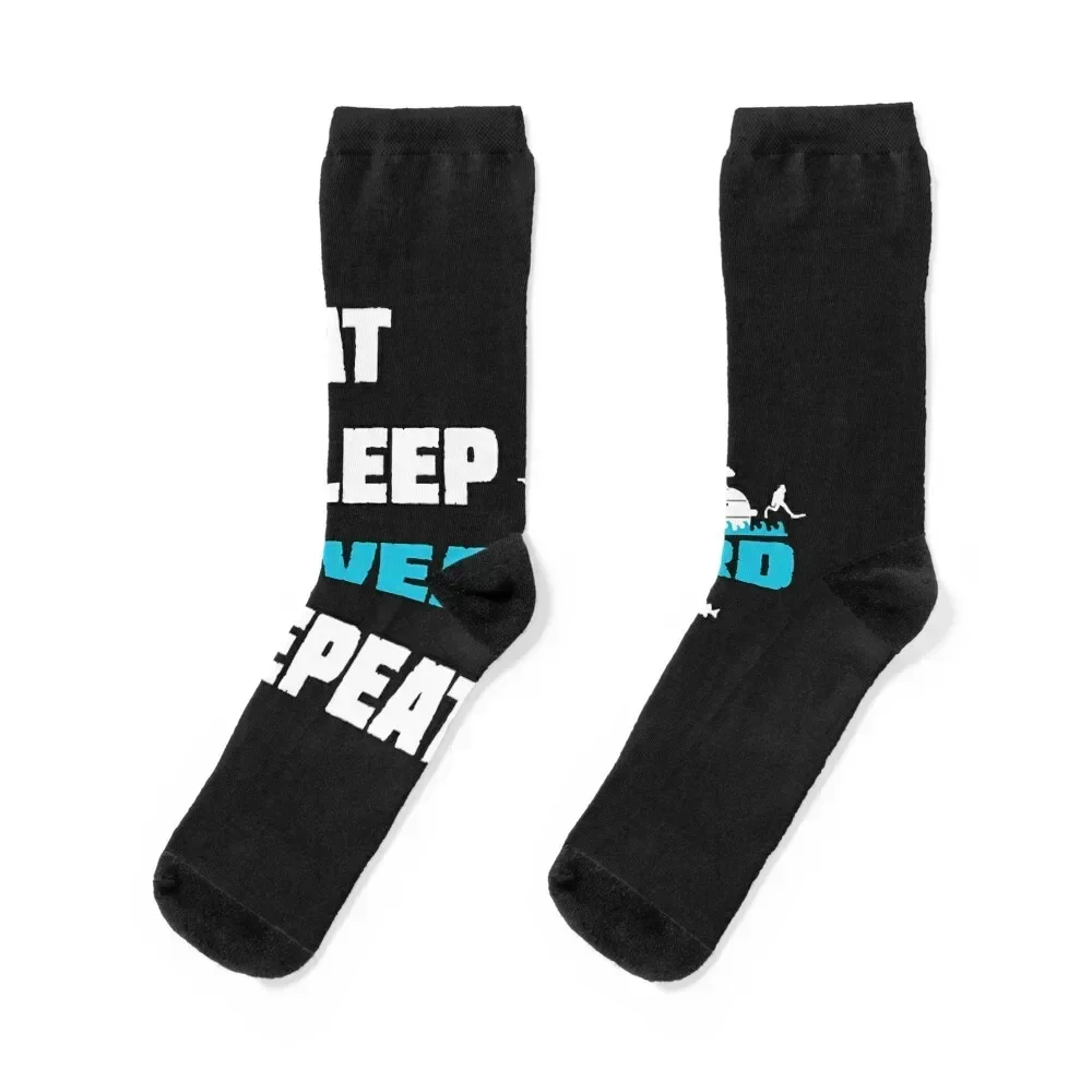 

Eat Sleep Liveaboard Repeat Scuba Dive Boat Ship Socks Stockings man funny sock Man Socks Women's