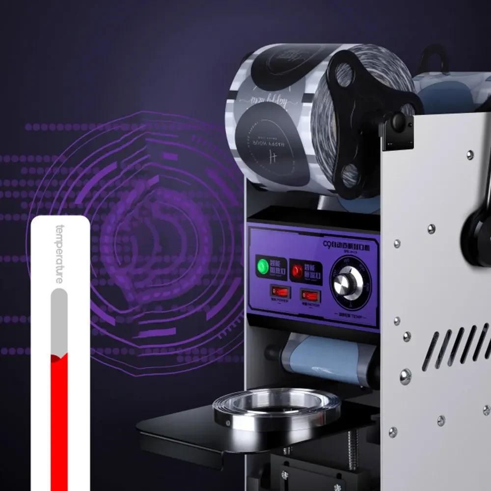 2025 Version Plastic Cup Sealing Machine Manual Cup Film Sealer Sealing Machine Semi-automatic Milk Tea Cup Sealer