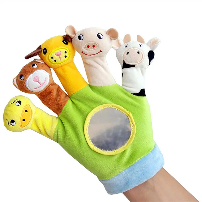 Baby Toddler Toys 0-36 Months Plush toy Animal Hand Puppets Educational Boy Toys For Infants Developmental  Baby Rattle