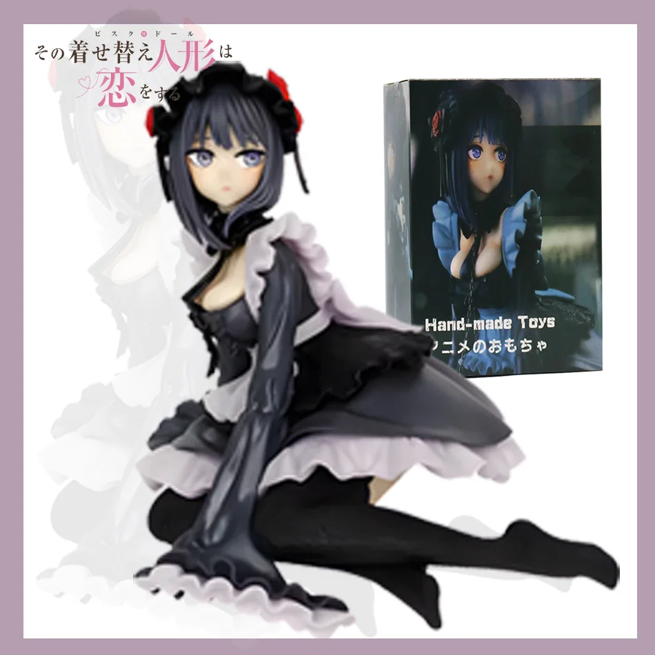 Figura de Anime My Dress-Up Darling, traje de mucama negra, Kitagawa, Marin, figura de acción, Shizuku, kueves, modelo de colecc