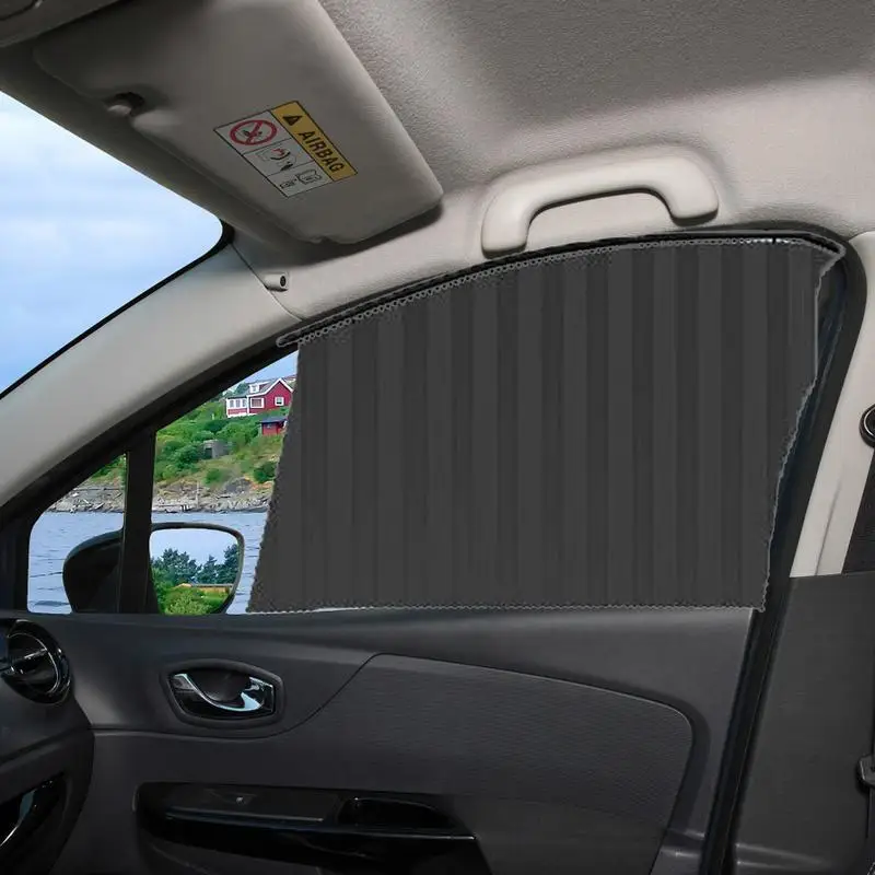 Car Side Window Drape Magnetic Drapes Blinds For Car Sun Protection Block Strong Sunlight Summer Car Sun Shades For Trucks